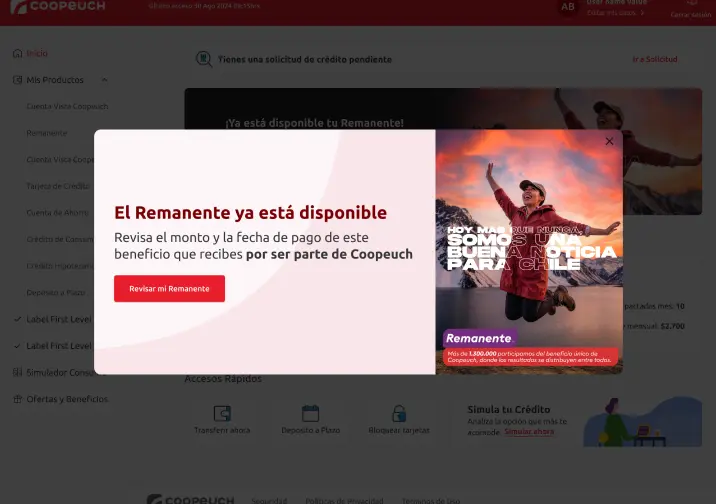 ya puedes retirar tu remanente