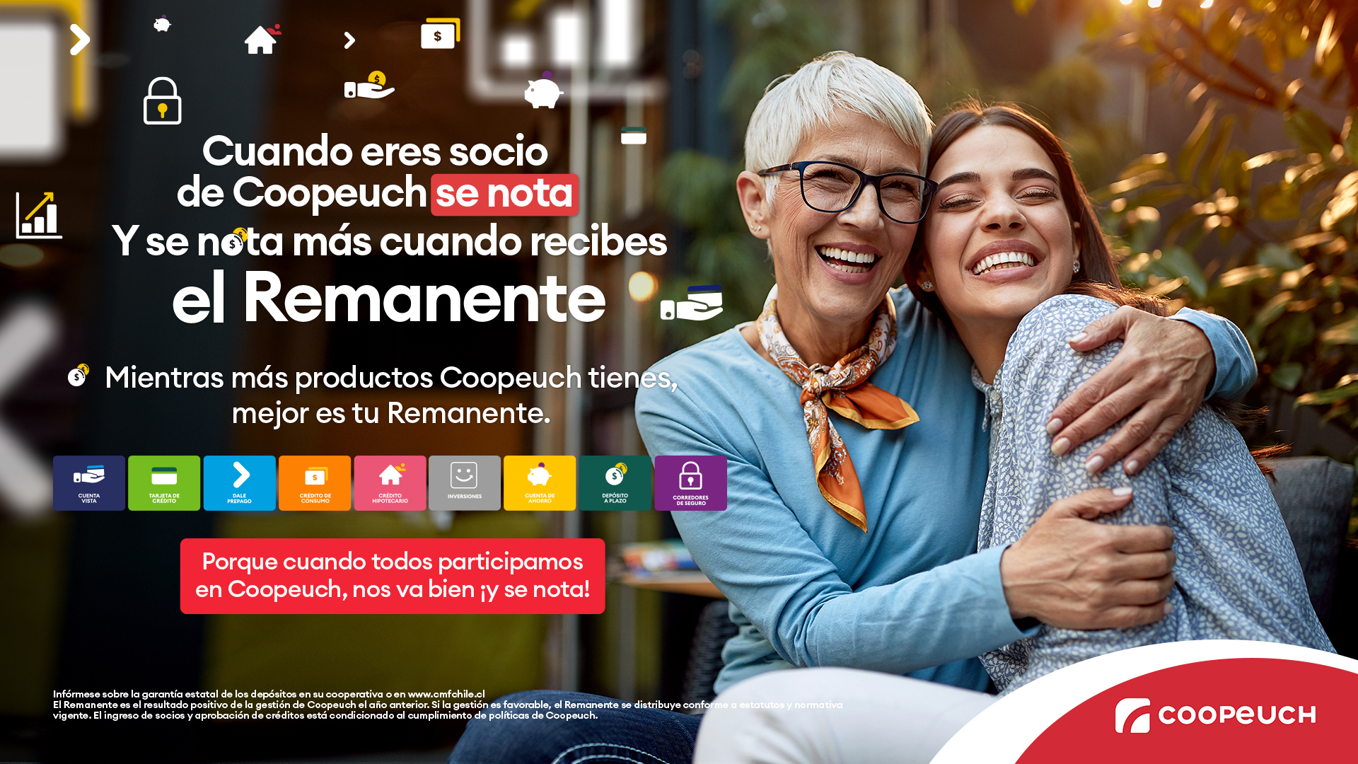 Coopeuch está distribuyendo más de $62 mil millones por concepto de Remanente entre más de 1 millón de socios  