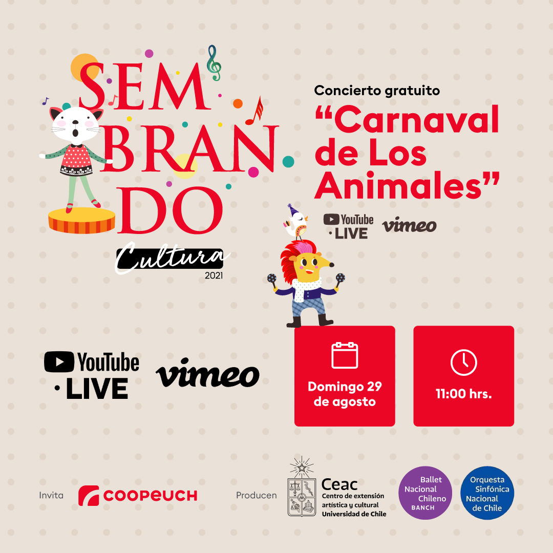 Con "El Carnaval de los Animales" continúa nuestro programa Sembrando Cultura