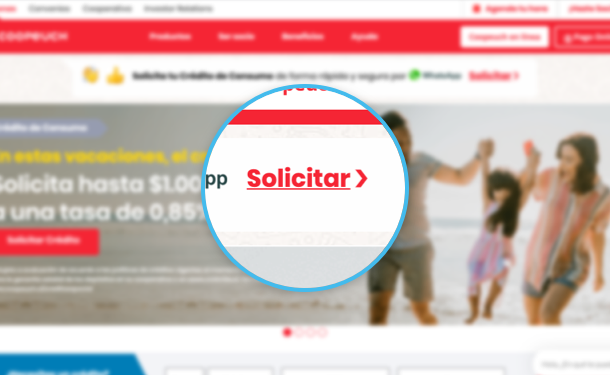 clic en solicitar